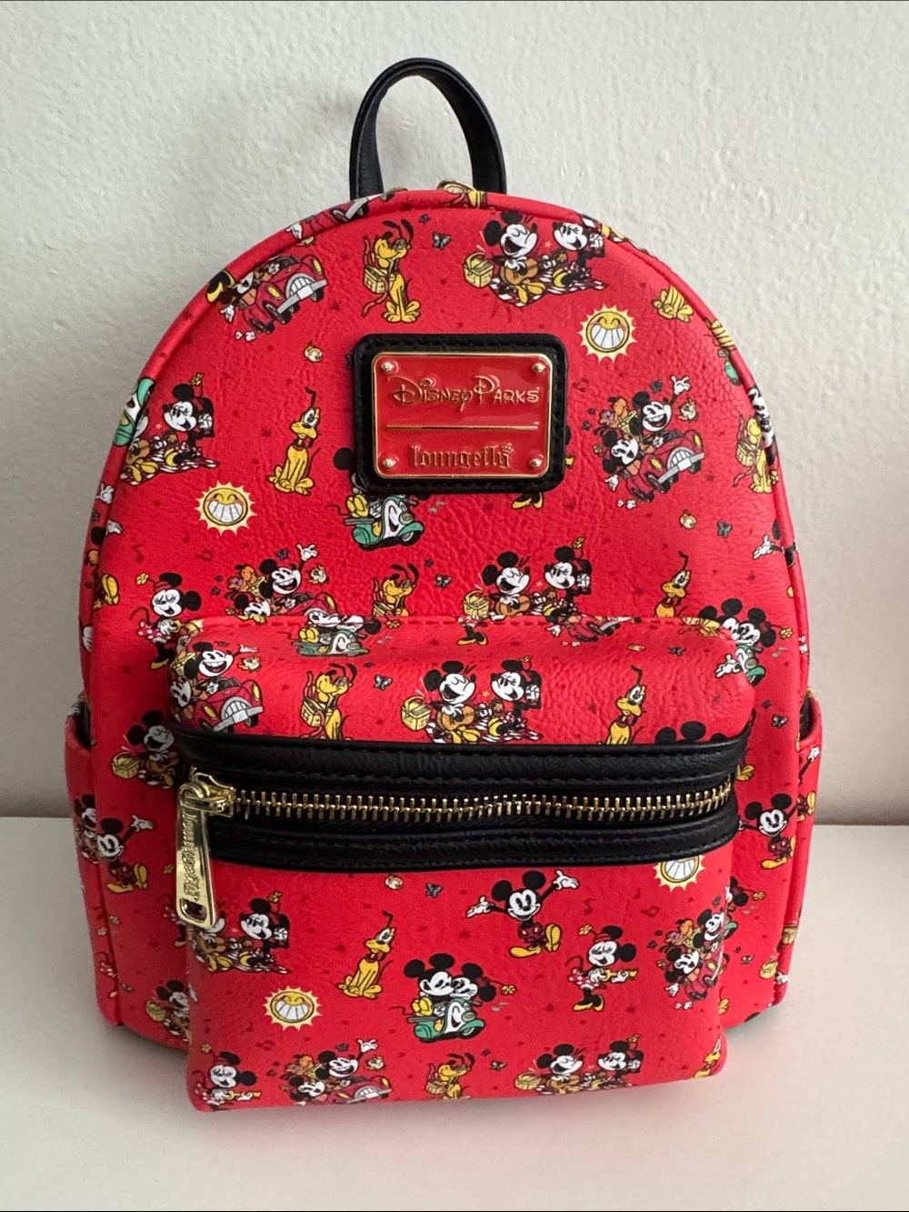 Disney Parks Loungefly Red Mickey & Friends Mini Backpack